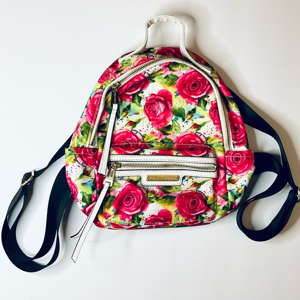 Juicy Couture Rose Print Backpack